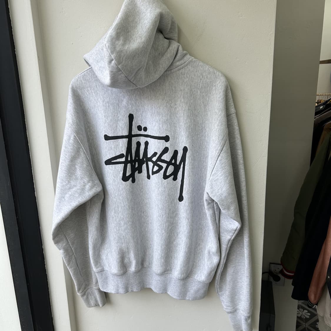 16242 - 스투시 베이직 애쉬 헤더 후드 집업 상품이미지6