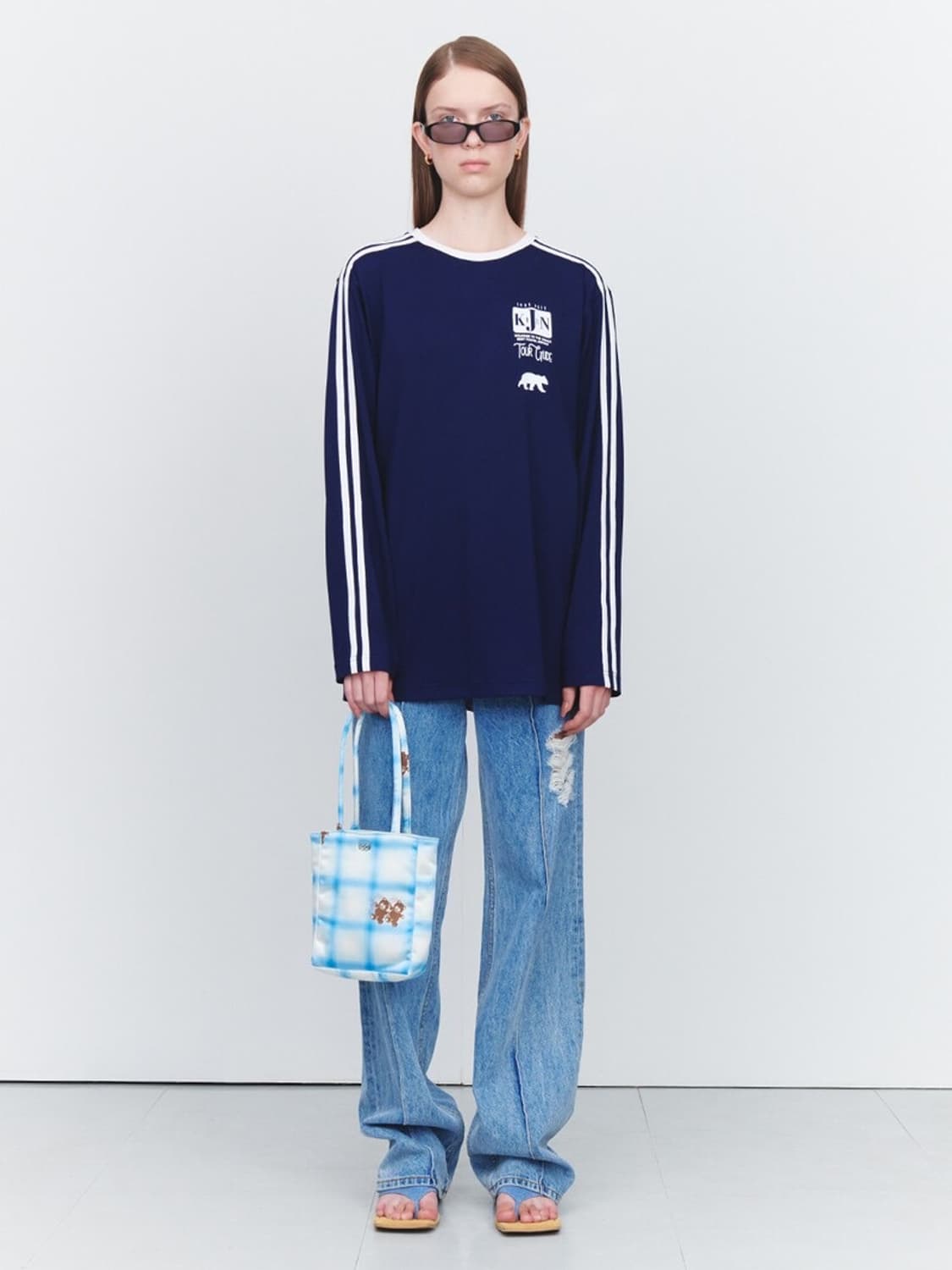 Kijun 기준 투어 가이드 풋볼 티셔츠 (미착용 새제품) 상품이미지3