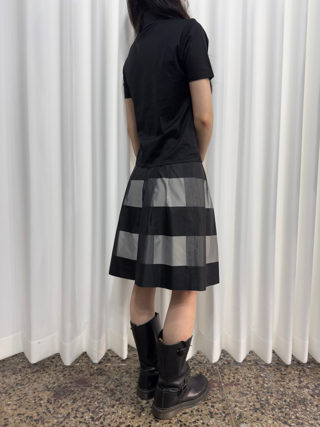 check midi skirt 상품이미지3