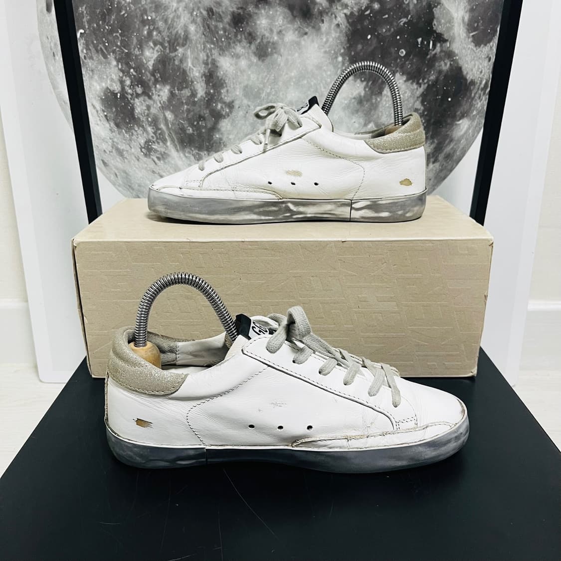 정품 36) 골든구스 스파클 실버 스니커즈 230~235 상품이미지2