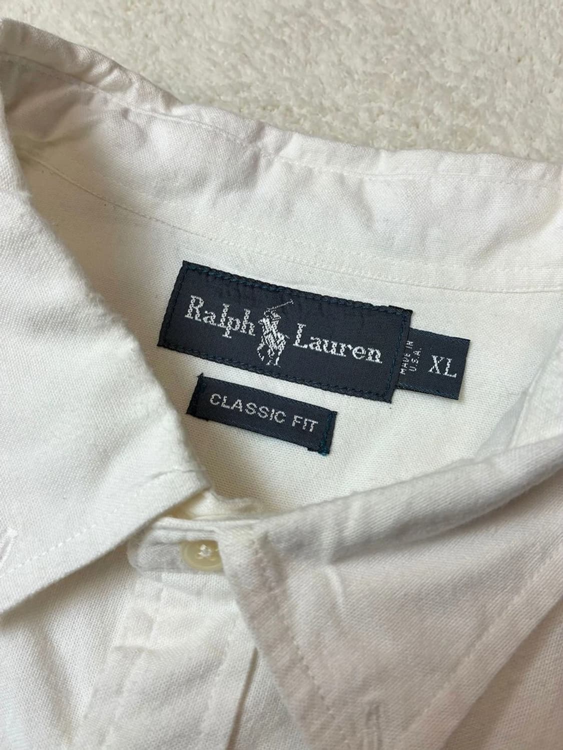폴로 랄프로렌 90's USA 화이트 옥스퍼드 셔츠 PN5761 상품이미지8