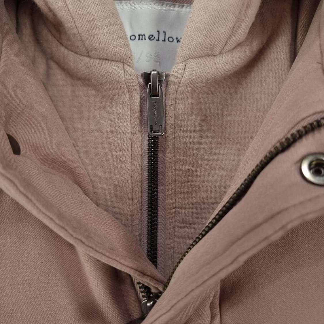 [커스텀멜로우] 덕다운 후드 레이어드 패딩 베이지 M18543 상품이미지6