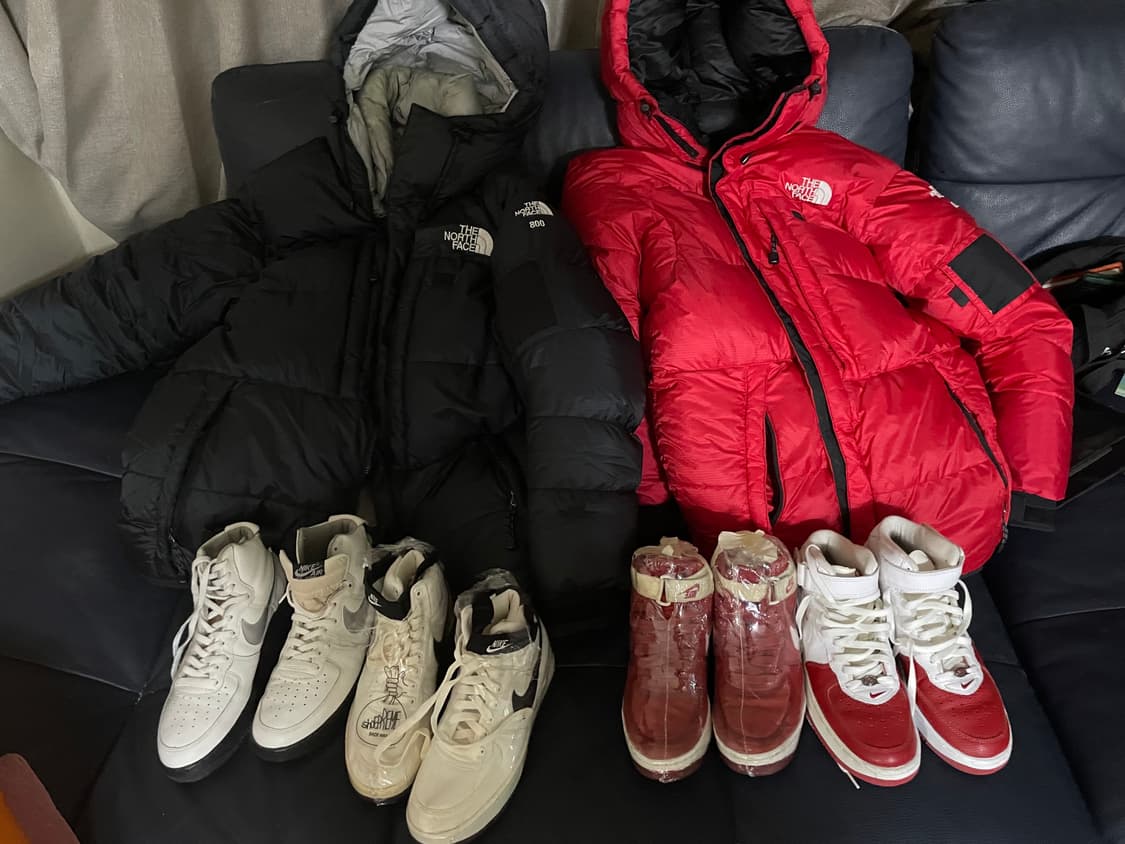 노스페이스 써밋 시리즈 800 발토로 xxl 빨/검 착용샷 상품이미지7