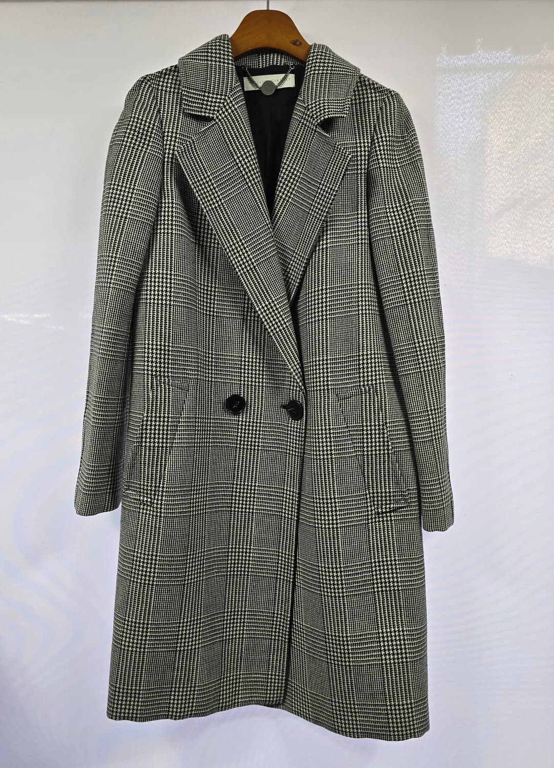 스텔라 매카트니 글렌체크 더블 롱코트 42사이즈 상품이미지2