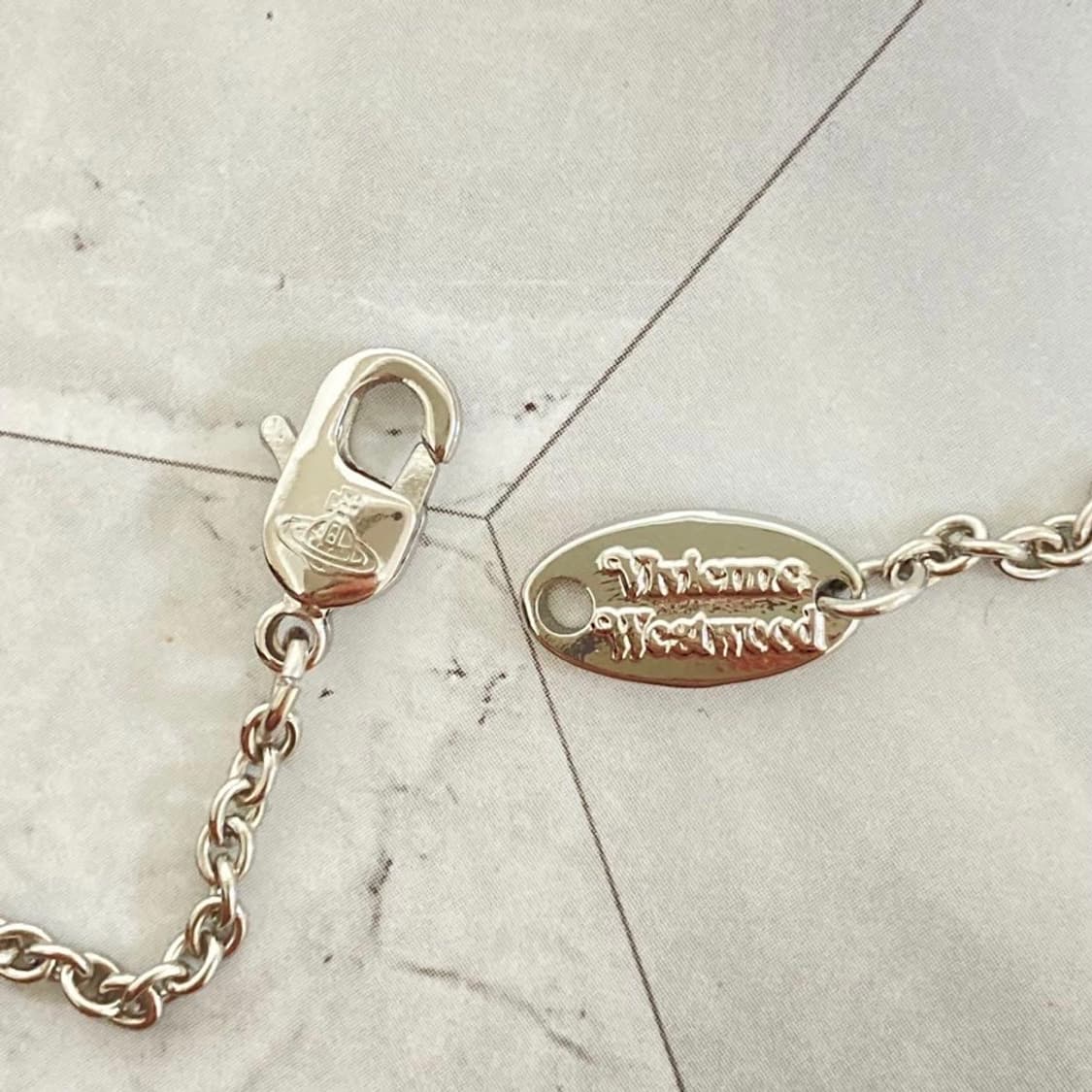 비비안웨스트우드 아카이브 크리스탈 큐빅 3d orb 팬던트 목걸이 상품이미지6