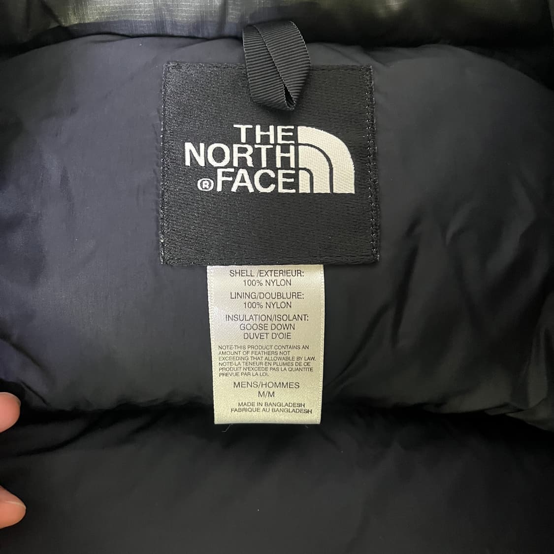 The north face 노스페이스 700눕시 패딩 중앙로고 m 차콜 상품이미지5