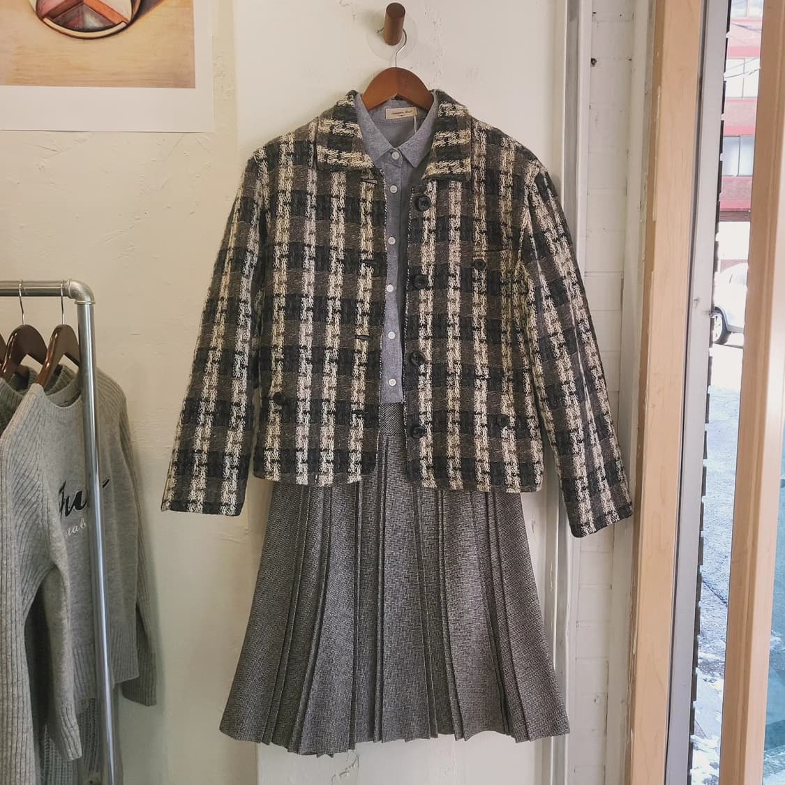 Seaking 트위드 울자켓 상품이미지1