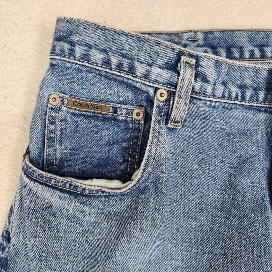 CALVIN KLEIN 와이드레그 청바지 Men 36 상품이미지3