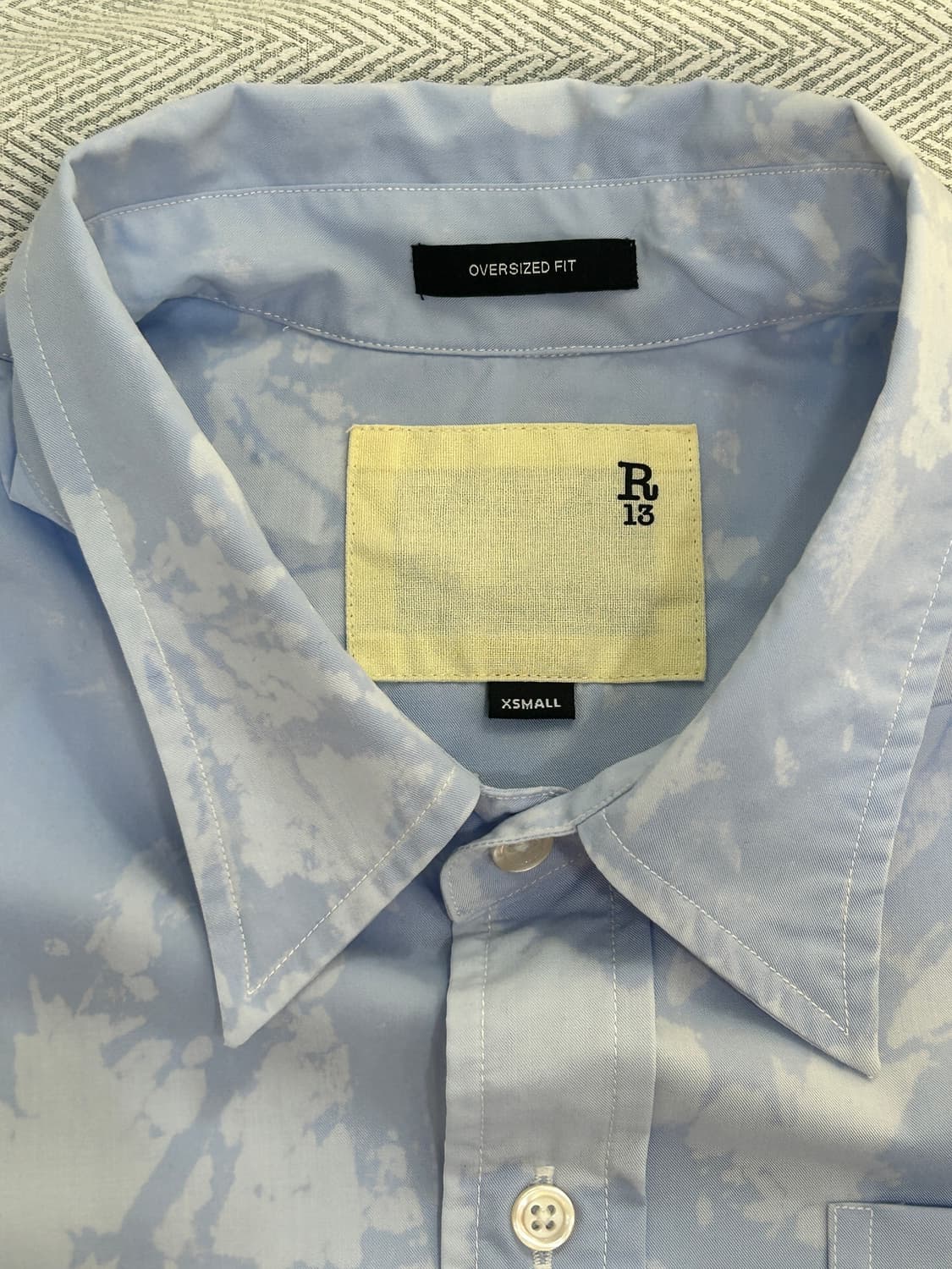 R13 알써틴 구름 패턴 오버핏 셔츠 상품이미지7