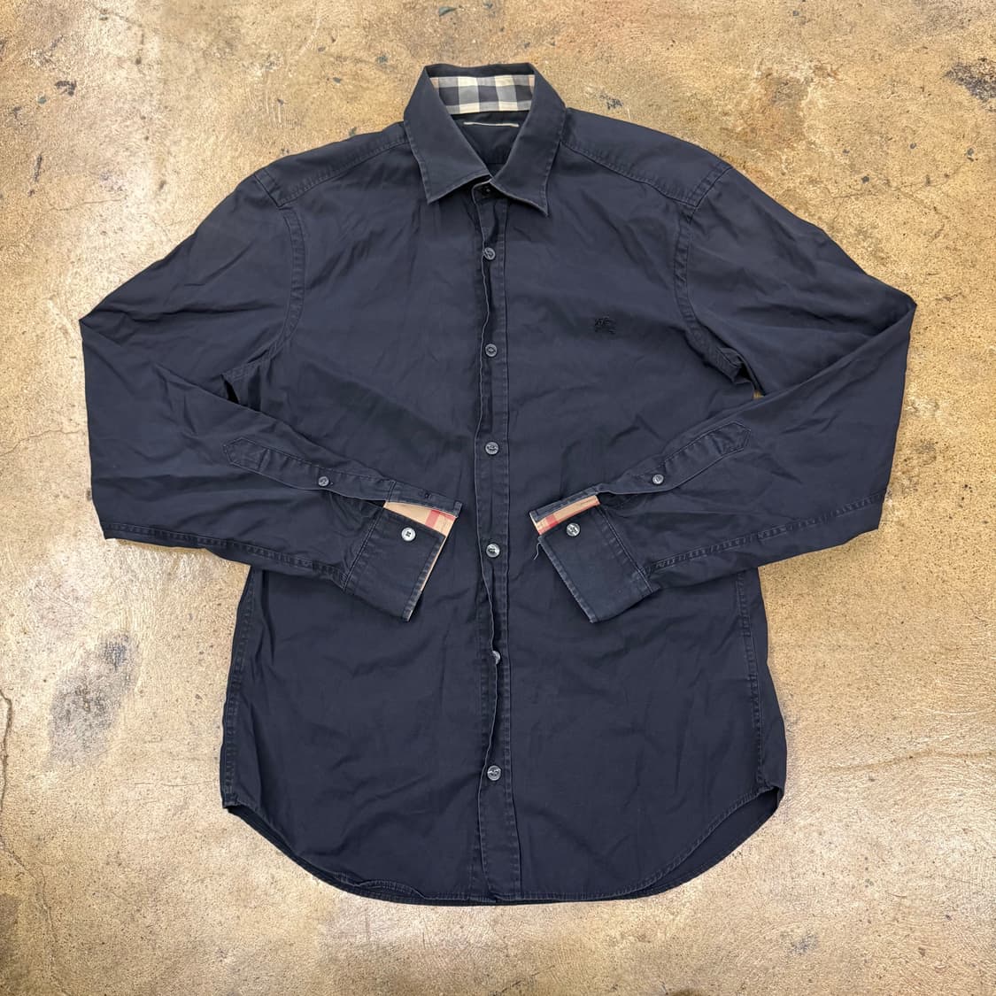 [정품] 버버리 브릿 셔츠 네이비 b8 상품이미지2