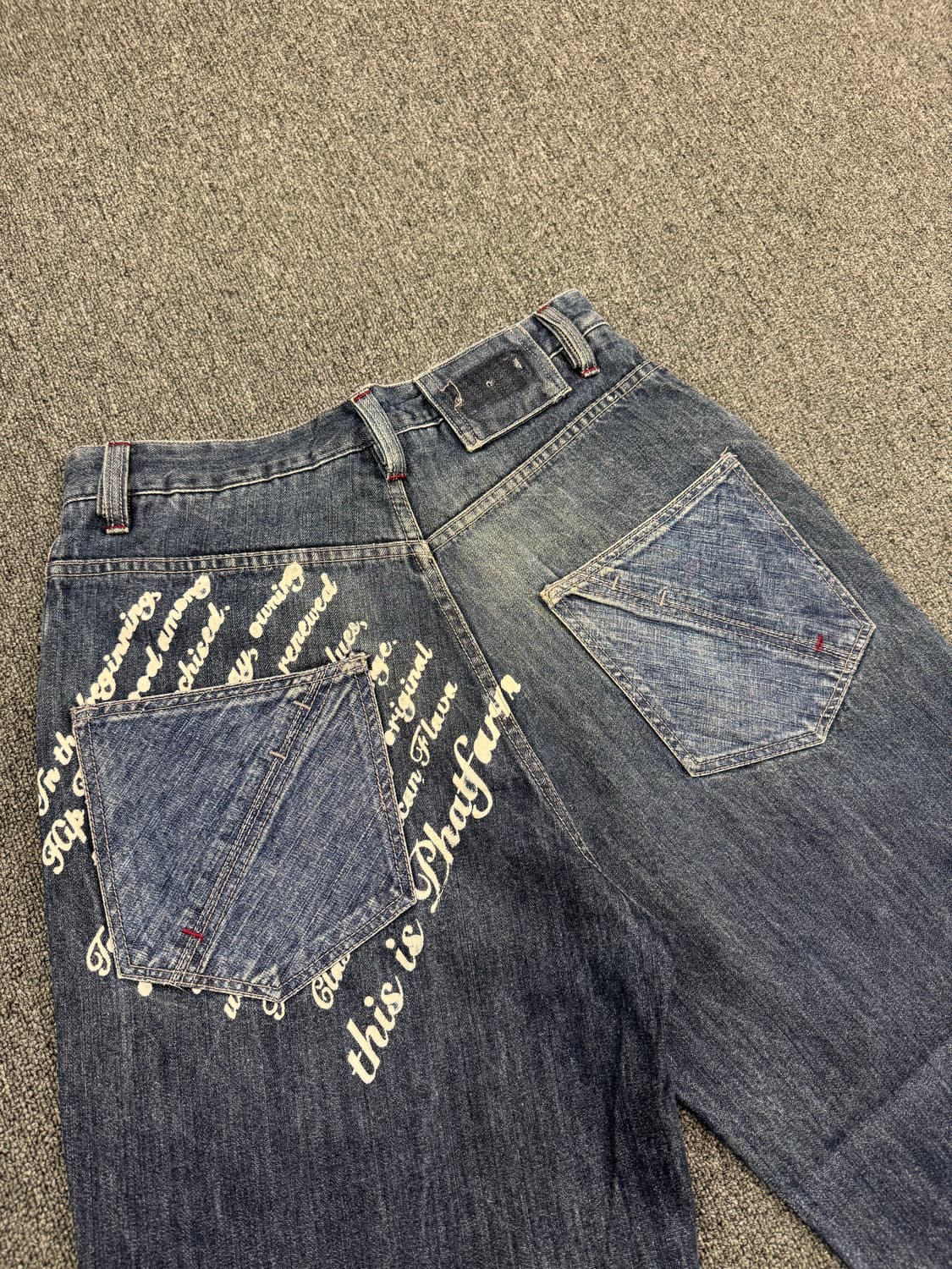 32) 팻 팜 빈티지 올드스쿨 뒷포켓 프린팅 힙합팬츠 상품이미지6