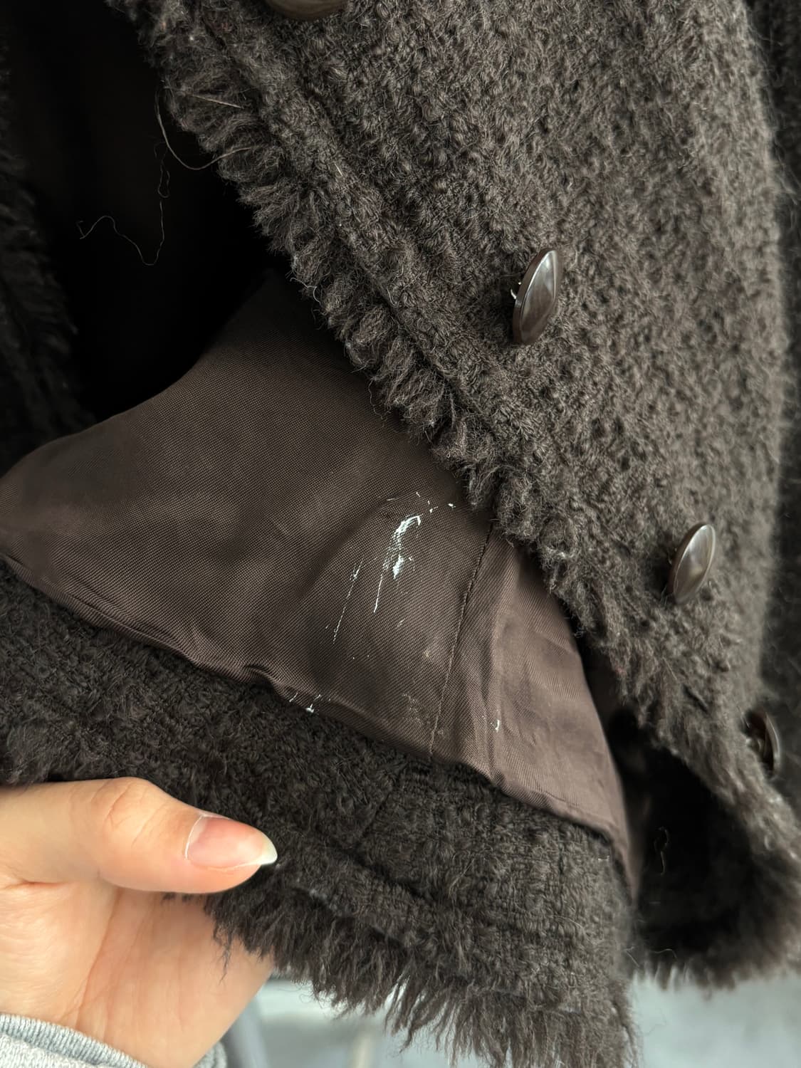 Moschino 모스키노 브라운 블레이져 트위드 자켓 상품이미지10