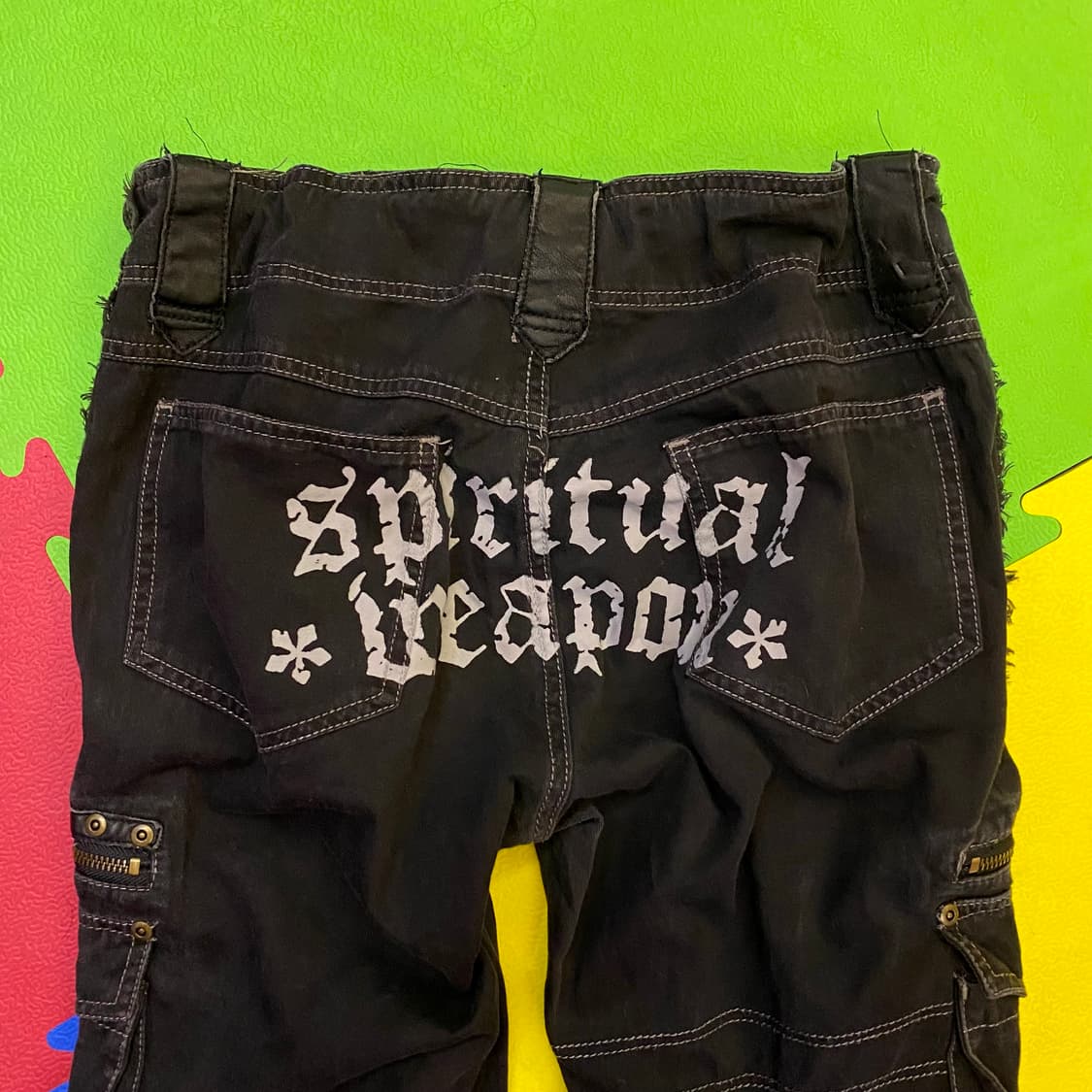 ALGONQUINS 레더 패치 카고 팬츠 상품이미지7