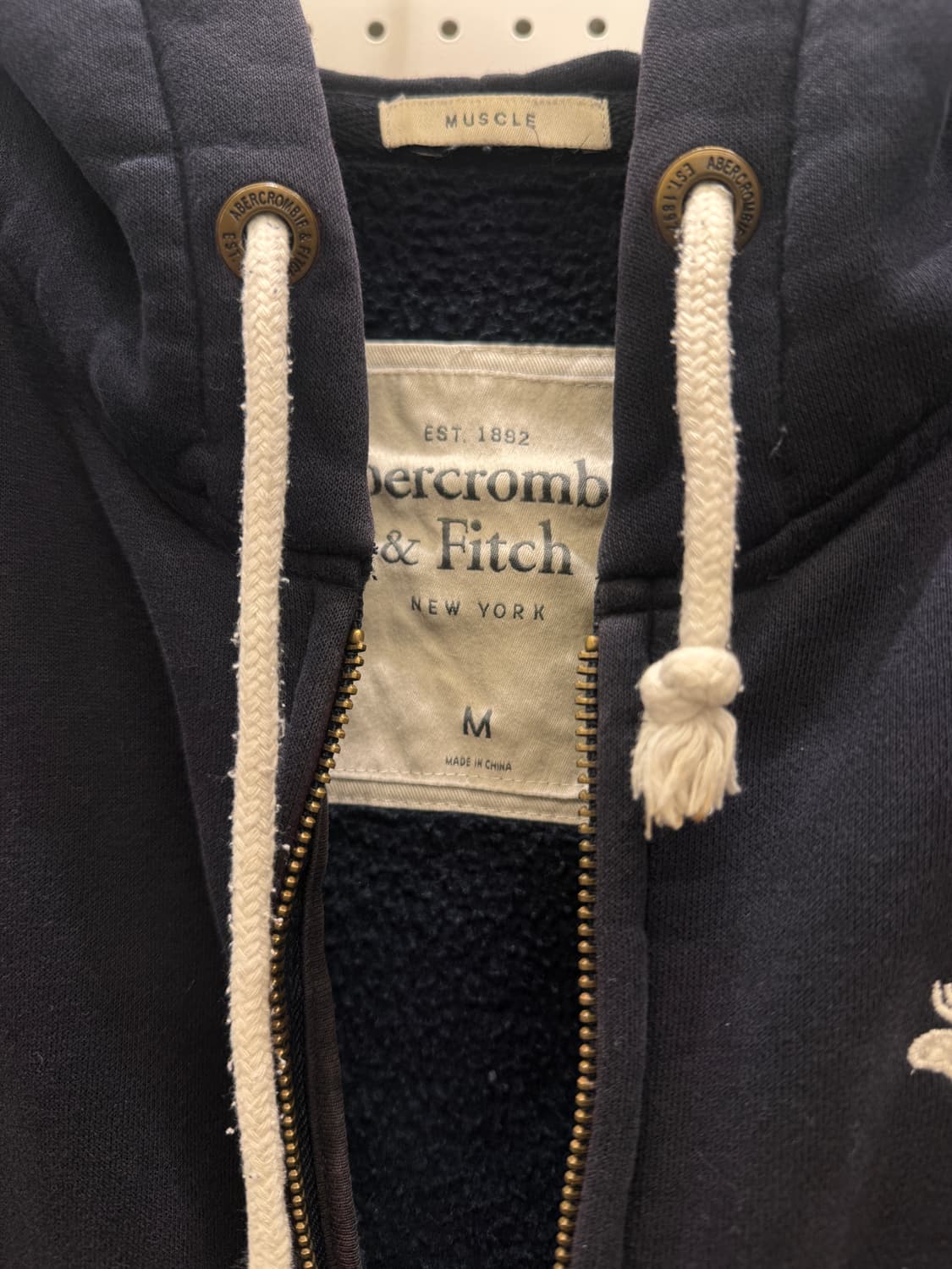 아베크롬비 무스 로고 집업 후드 U460 상품이미지5