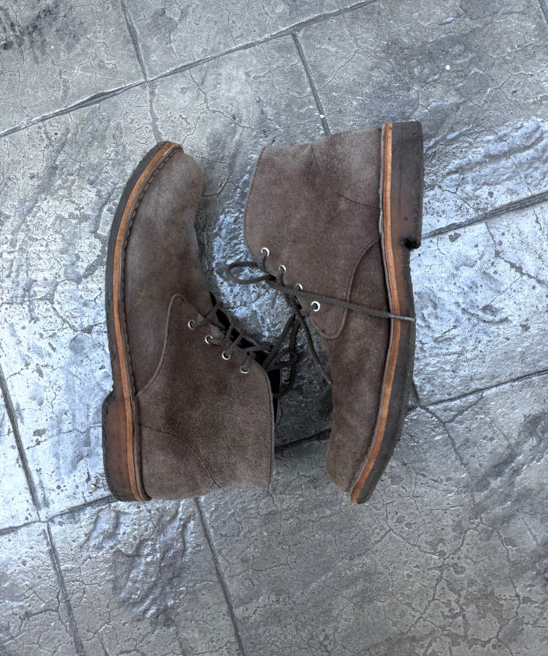 꼼데가르송 옴므 크레페 솔 스웨이드 4홀 부츠 상품이미지4