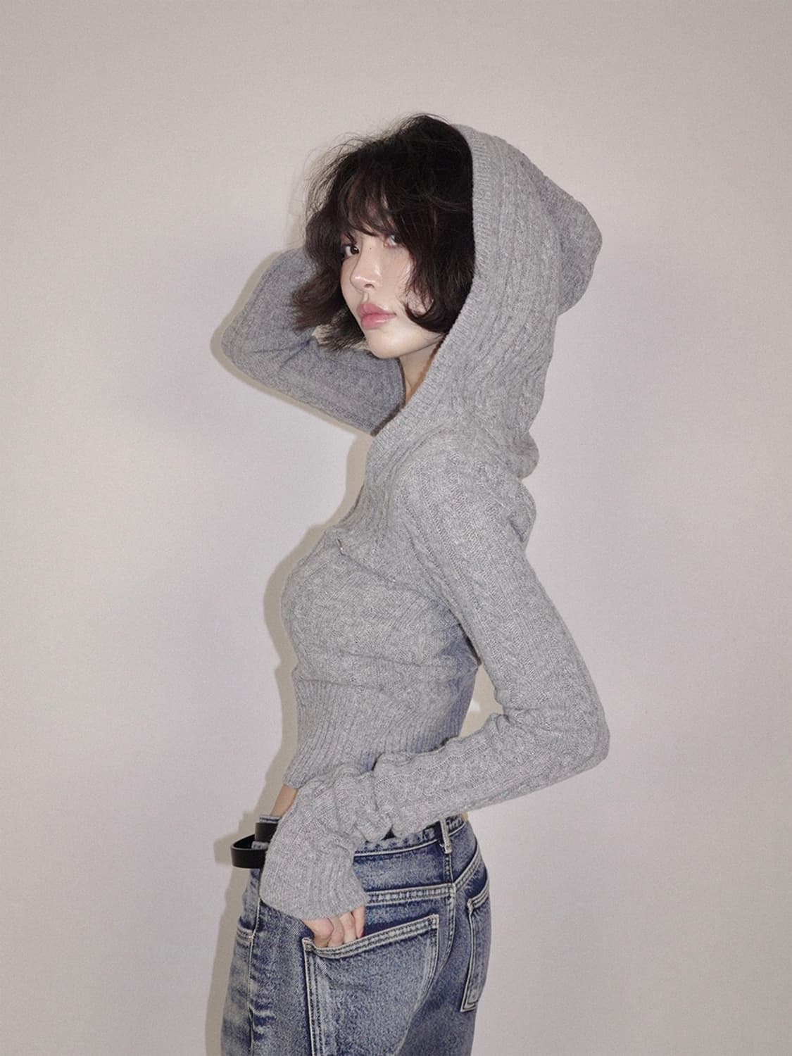 페일제이드 케이블 후드 니트 상품이미지2