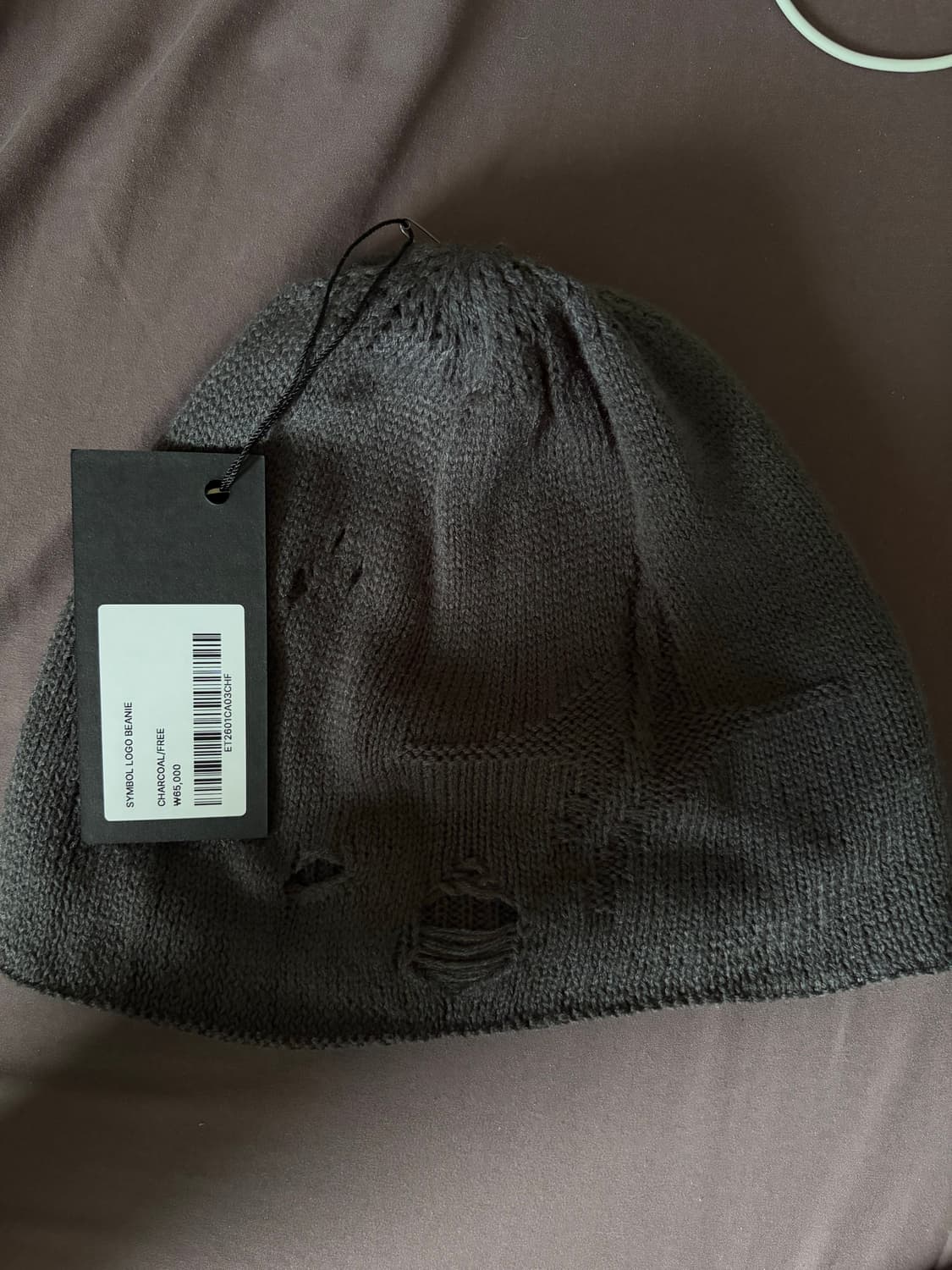 이티씨이 심볼 로고 비니 차콜 상품이미지2