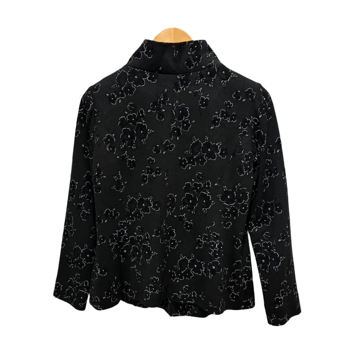 빈티지 블랙 플라워 패턴 자켓 상품이미지7