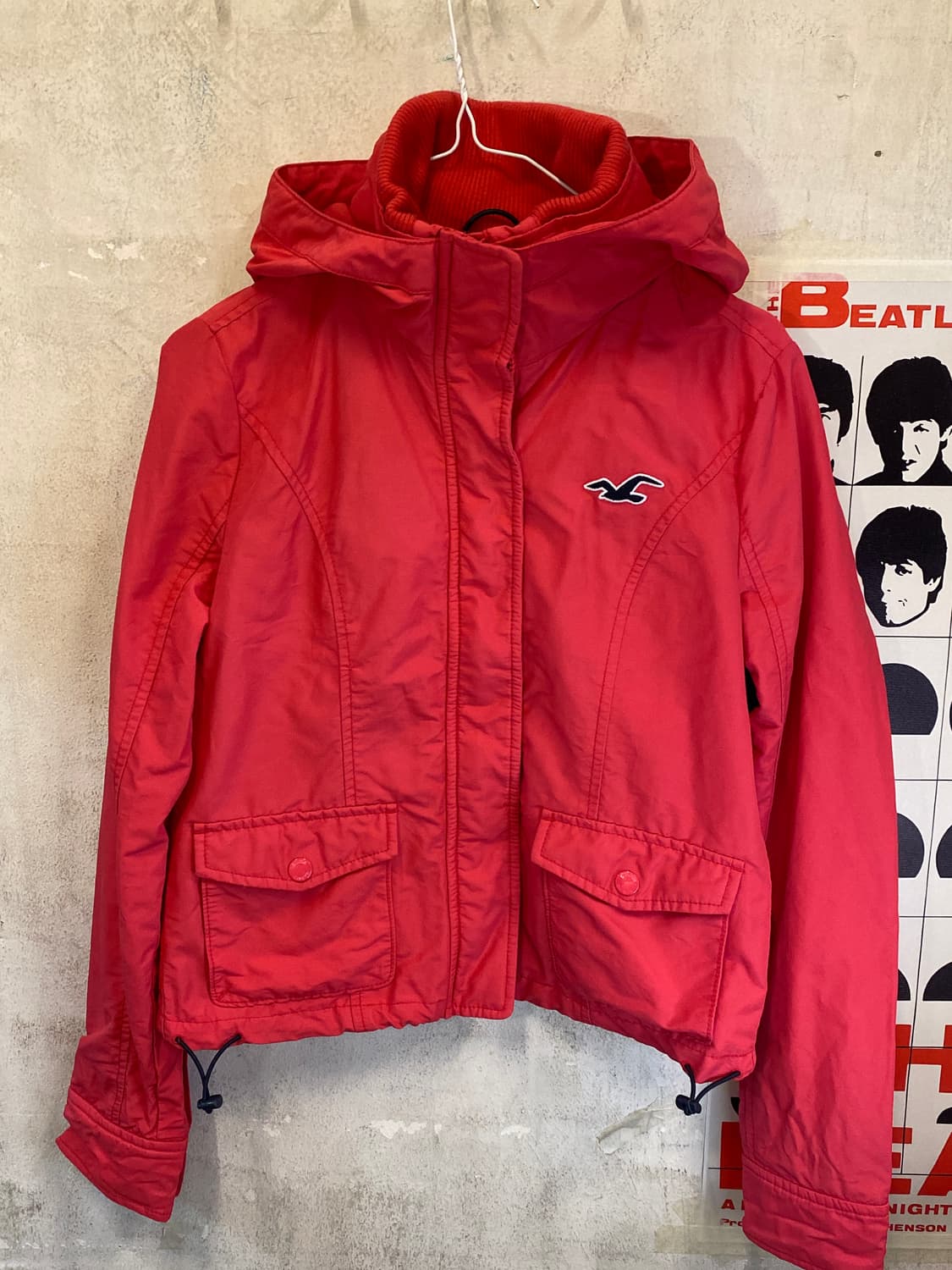 홀리스터 크롭스트링 후드자켓 바람막이 XS-S 상품이미지1