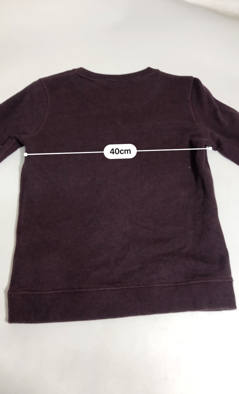 겐조 맨투맨 버건디 S (한글택) 상품이미지8