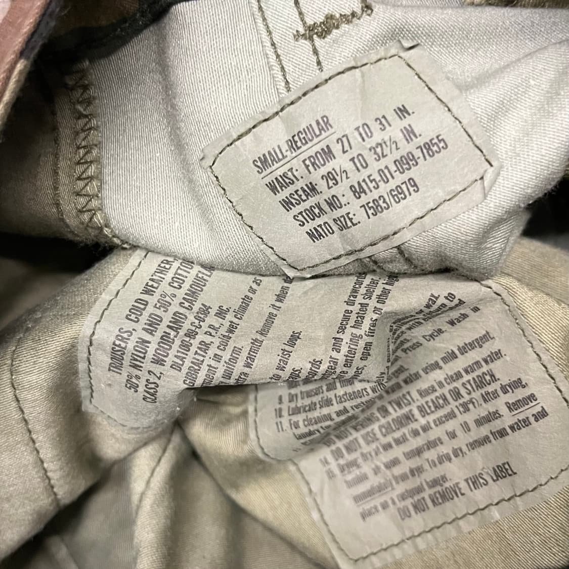 80s M-65 우드랜드 쇼츠 (~31“) 상품이미지7