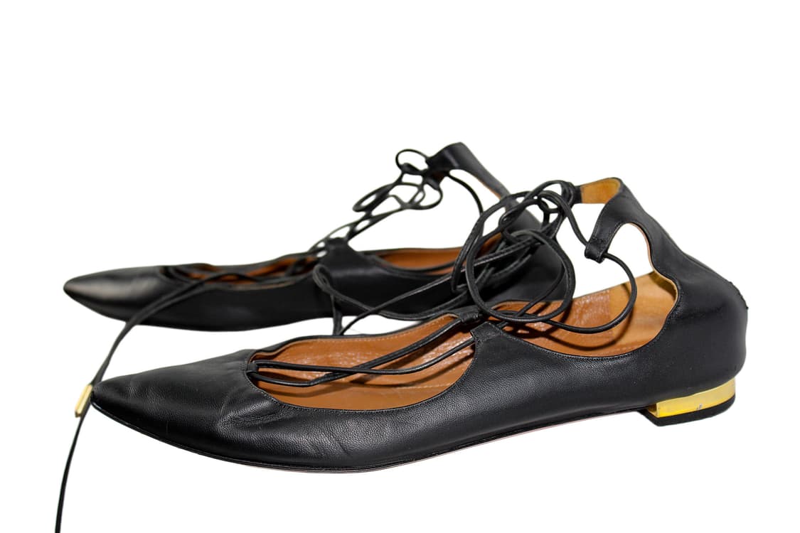 AQUAZZURA 아쿠아주라 레이스업 플랫슈즈 상품이미지2