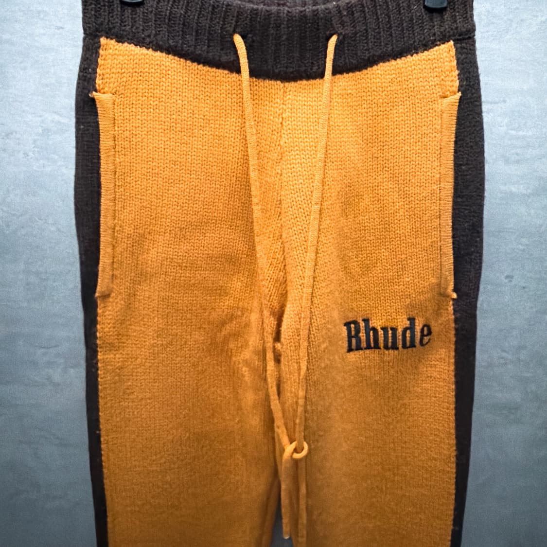 (정품/새상품) RHUDE 루드 남성 울 캐시미어 니트 트랙 팬츠 상품이미지2