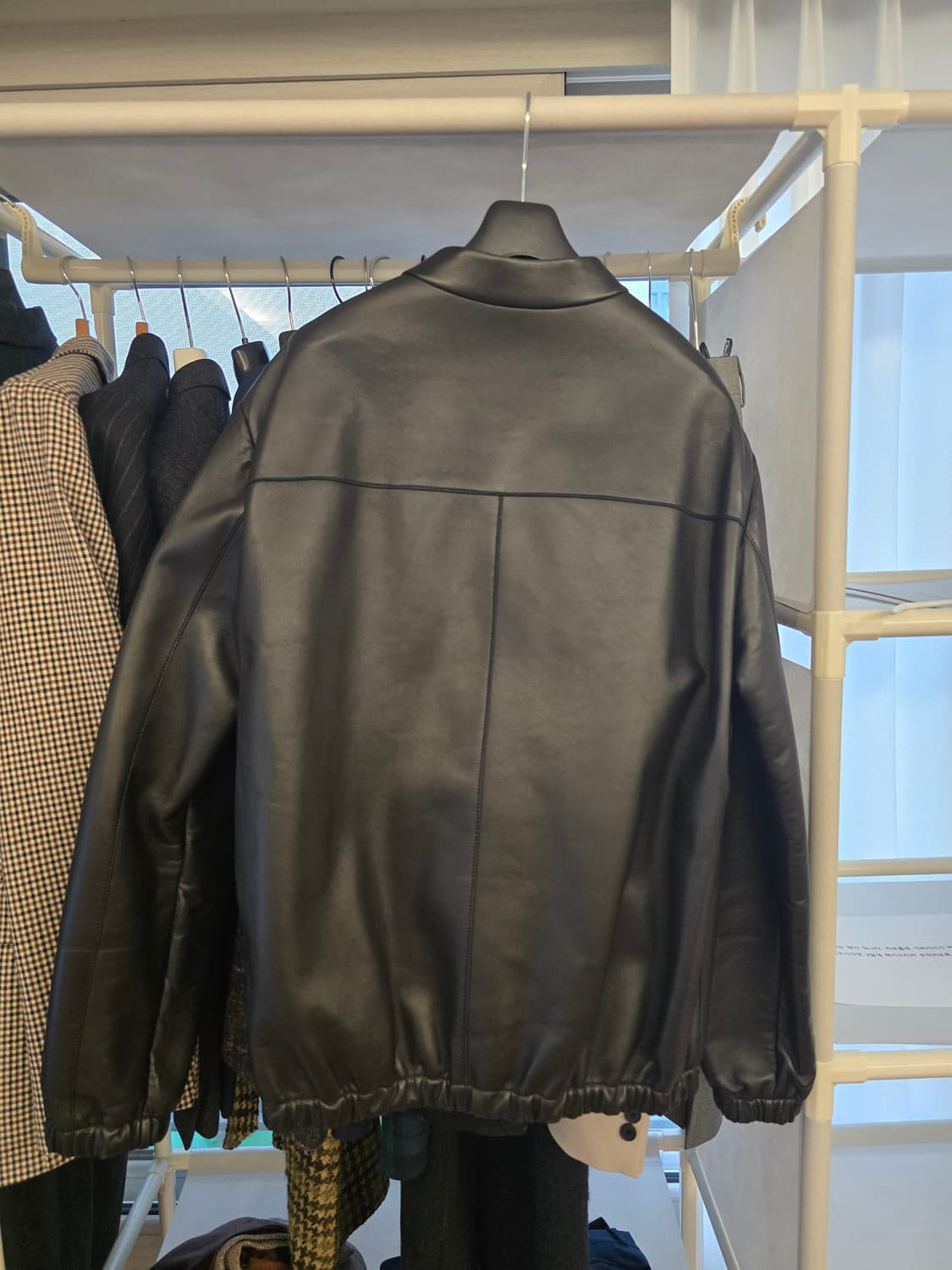 펜디 FF로고 램스킨 레더 블루종 46(실측 100) 상품이미지2