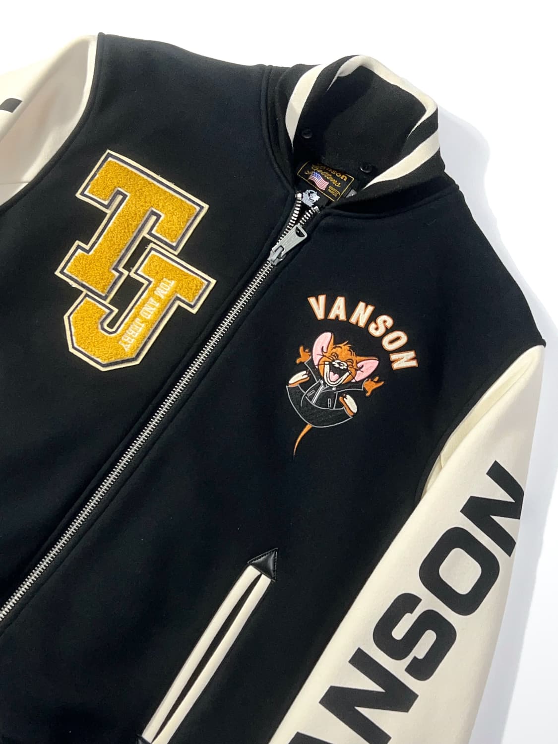 Vanson Leather Tom&jerry Varsity Jacket 상품이미지4