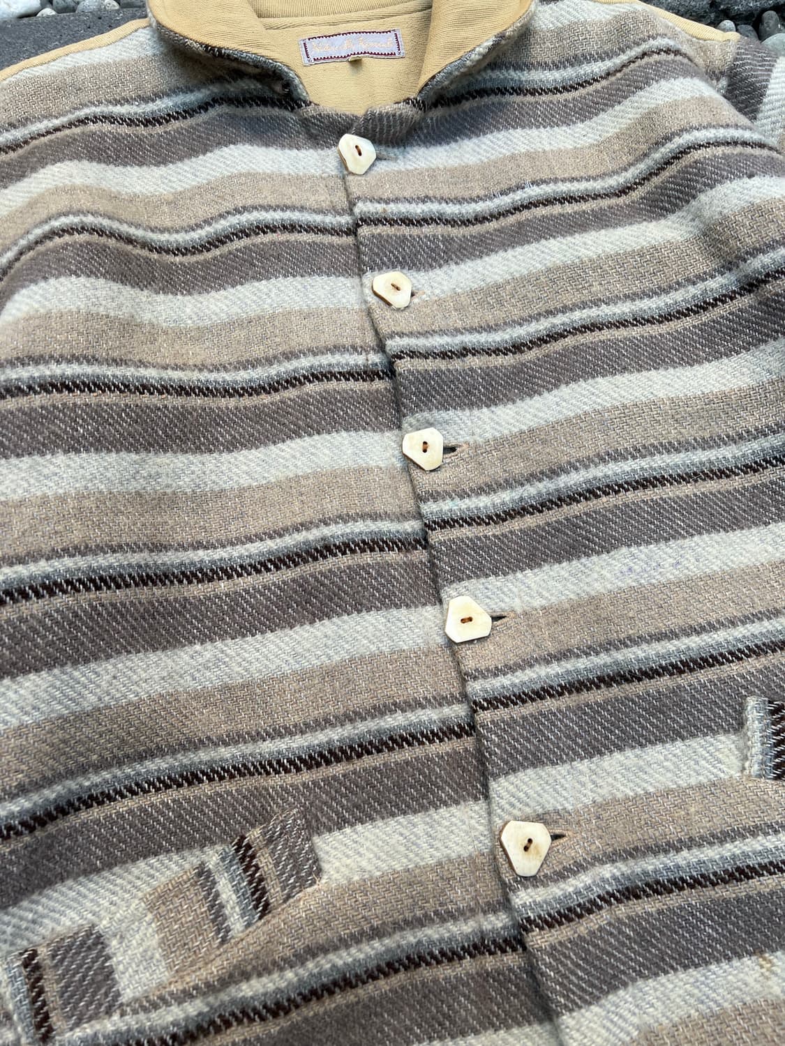 VINTAGE NATURALLY KOMODO 핸드메이드 우븐울자켓 상품이미지7