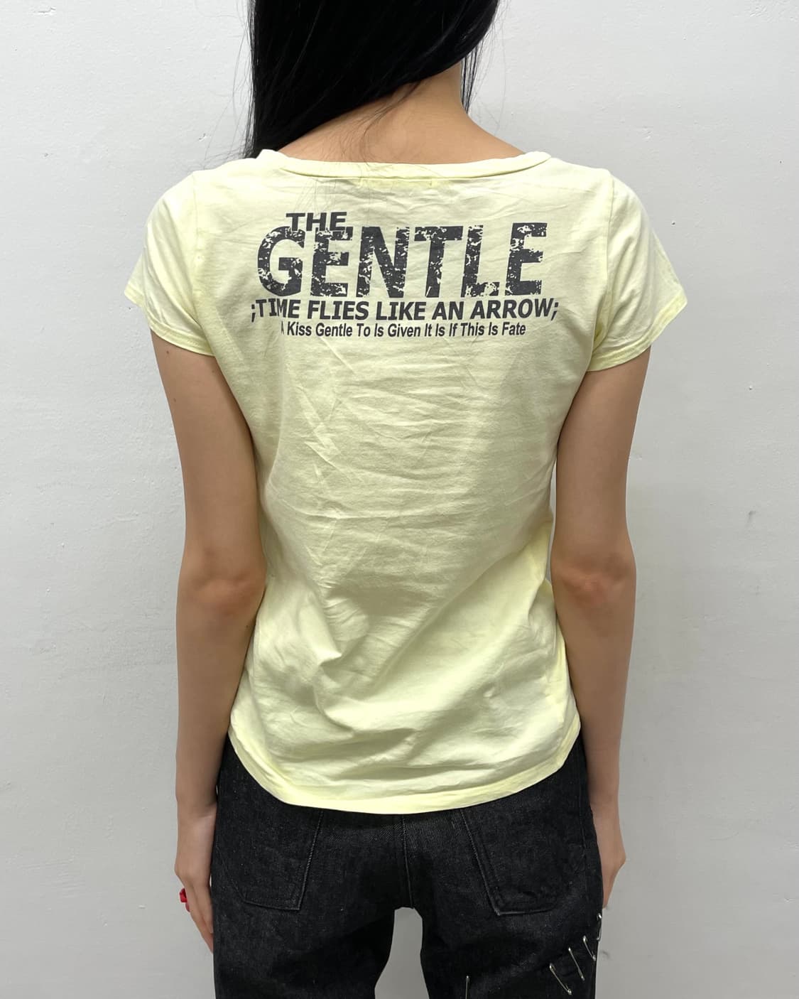 American flag washing yellow t-shirt  상품이미지5