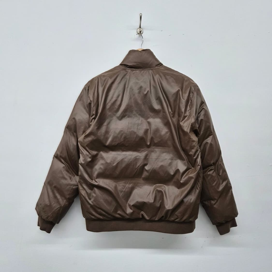 빔즈 블랙 브라운 리버시블 패딩 점퍼 여성 M 상품이미지4