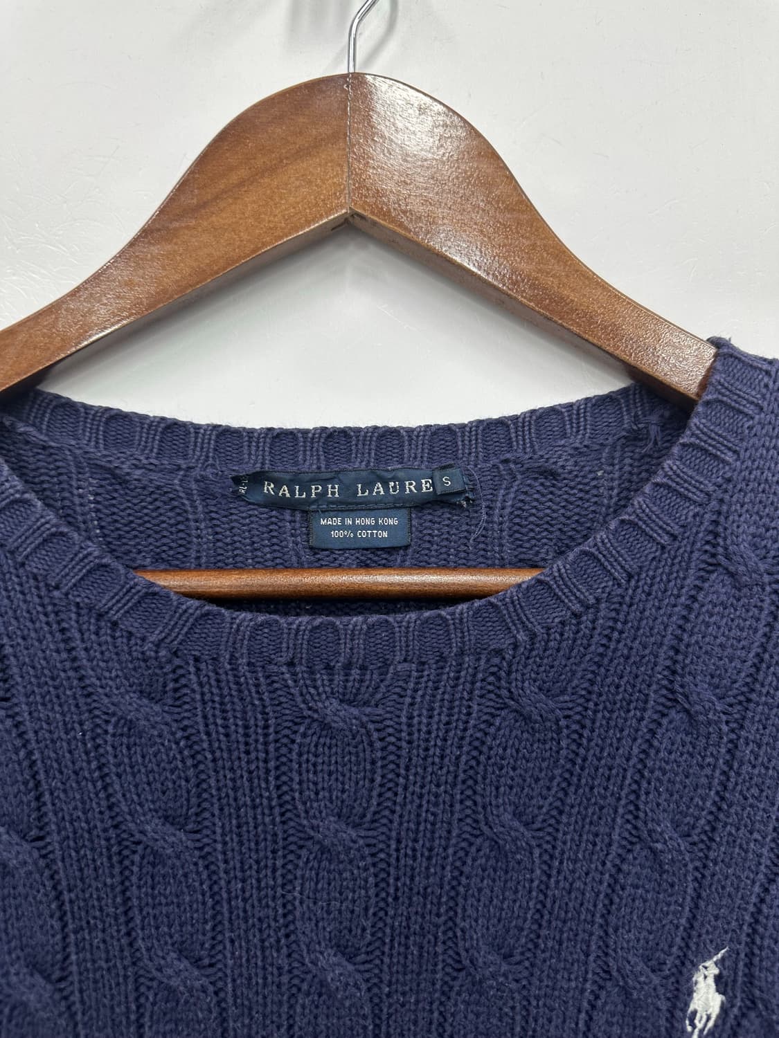 네이비 폴로 꽈배기 니트  상품이미지2