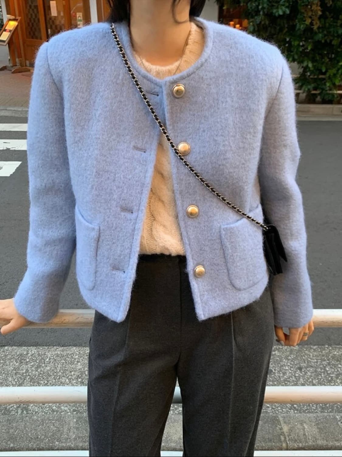 트랜디어패럴 양기모 팬던트 핀턱 와이드 슬랙스 상품이미지5