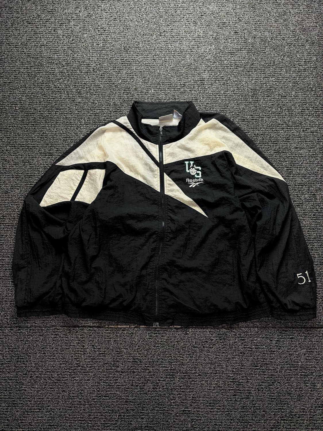 90s 리복 빅로고 올드스쿨 나일론 우븐 트랙 자켓 1434 상품이미지2