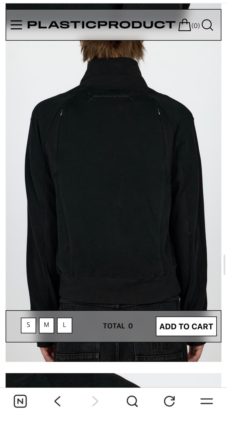 MPa CONTRAST ZIPPED JACKET (BLACK) 상품이미지3