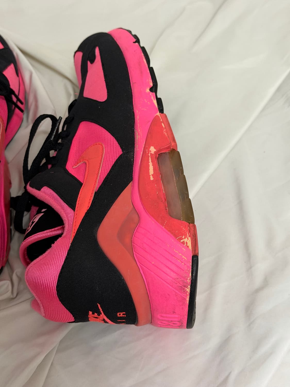 나이키 x 꼼데가르송 옴므 플러스 에어맥스 180 블랙 핑크 상품이미지6