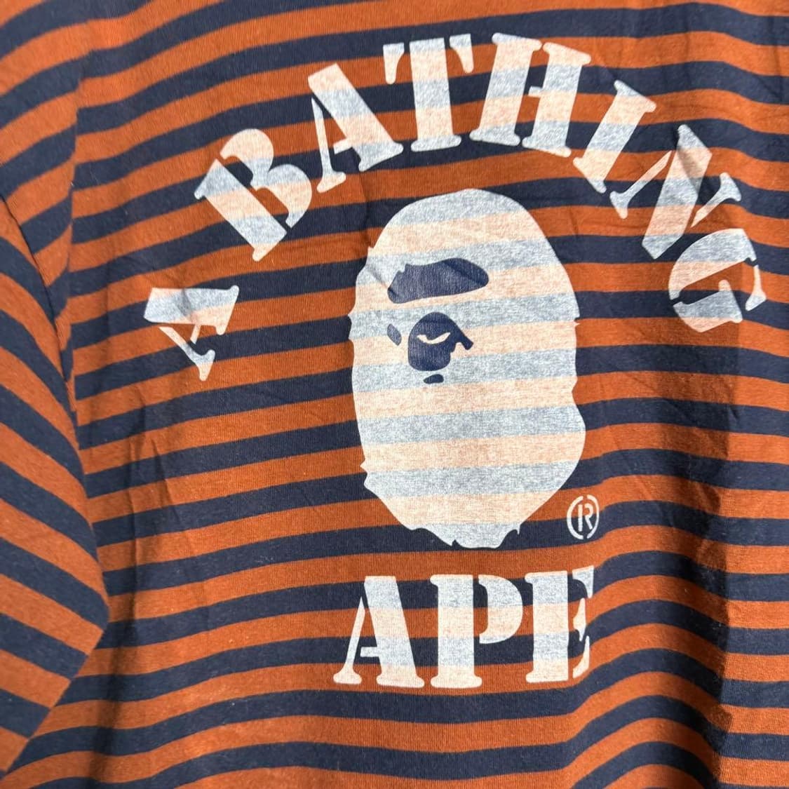 베이프 디스차지 컬리지 후프 롱슬리브 티셔츠 상품이미지2