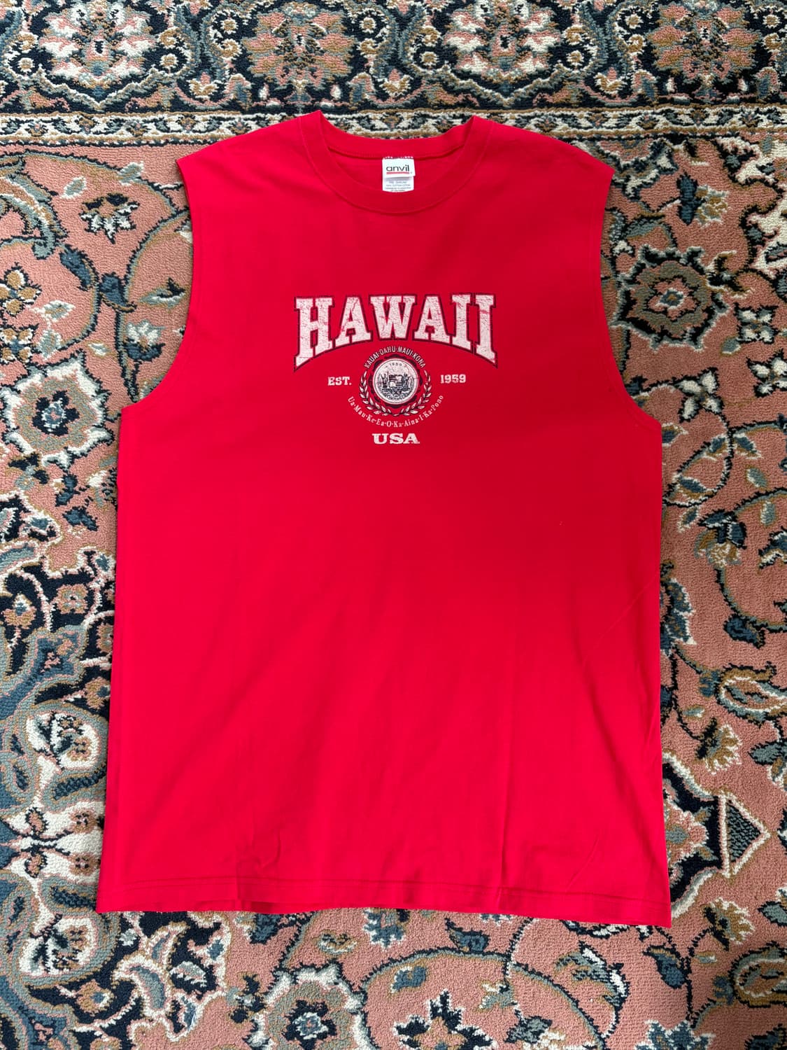 미국 빈티지 엔빌 HAWAII 나시 상품이미지1