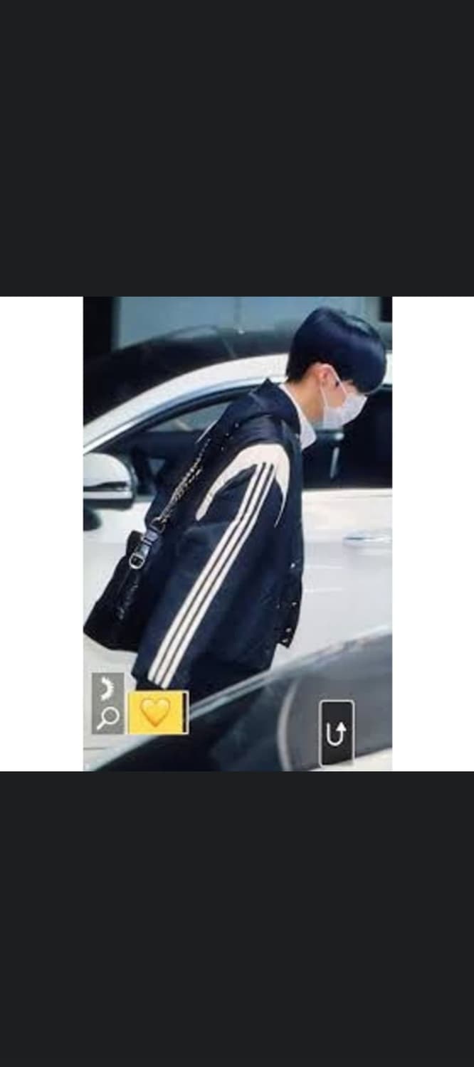 아디다스 블랙 바시티 자켓 XL  최찬희착용 상품이미지2