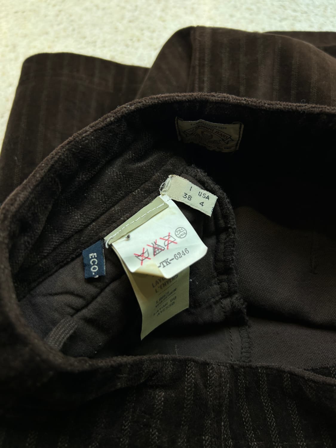 00s 아르마니 코듀로이 미니 스커트 상품이미지4