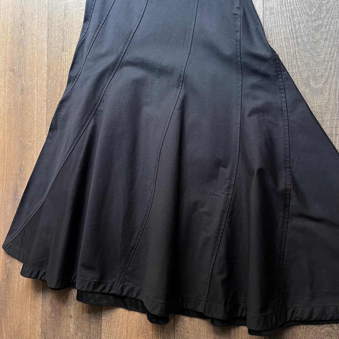 Diagonal Cuttingline Patchwork Skirt 상품이미지6
