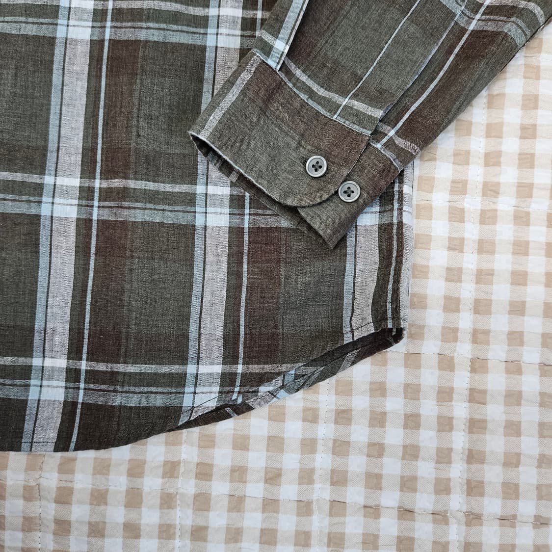 앤드지 린넨 긴소매 셔츠 남자100 상품이미지5