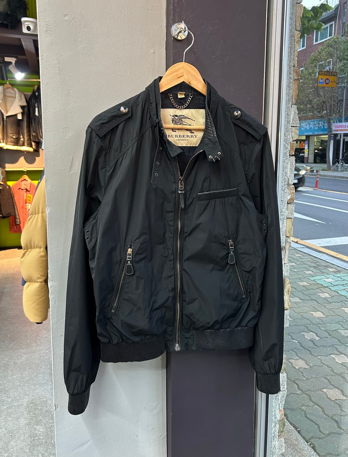 XL/ 버버리 블루종 봄버 자켓 상품이미지4