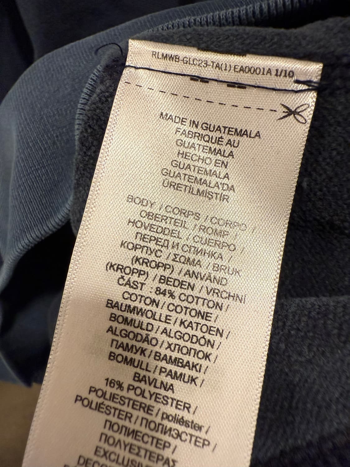 폴로 랄프로렌 레드포니 차콜 피그먼트 후드티 상품이미지4