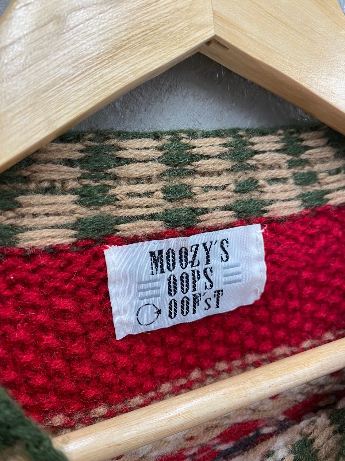 [M] MOOZY'S OOPS OOF'sT 빈티지 핸드 울 니트 상품이미지6