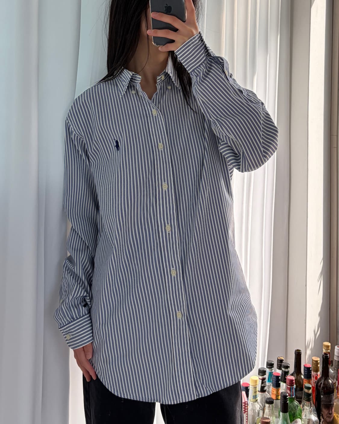 [S-M]폴로 랄프로렌 클래식핏 스트라이프 포플린 셔츠 상품이미지1