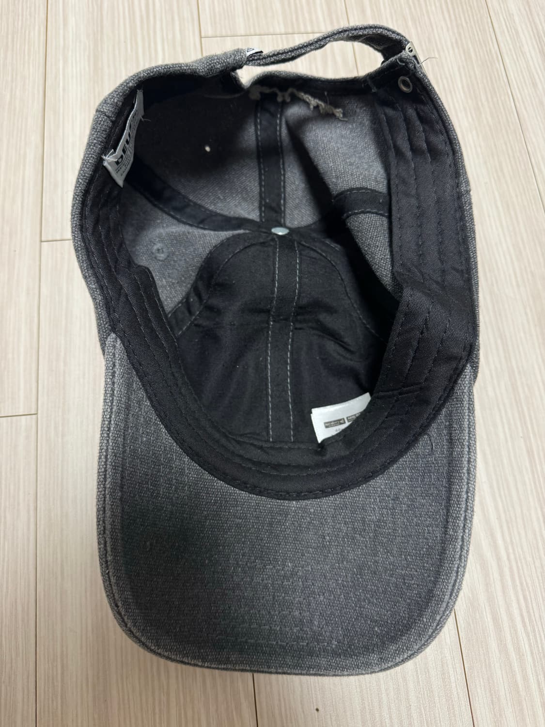 데우스 로고 블랙 데님캡 상품이미지3