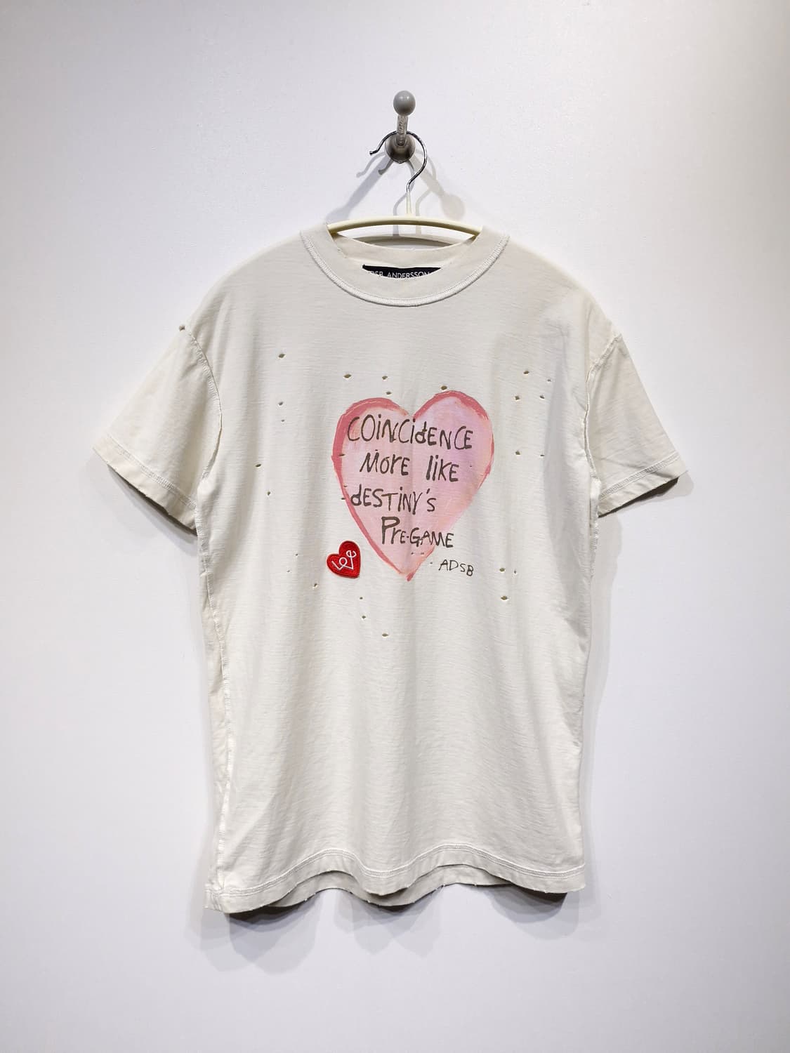 ANDERSSON BELL 앤더슨벨 하트메시지 티셔츠 상품이미지3