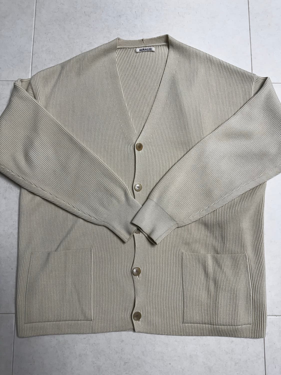 [남성] 오라리 울 니트 가디건 상품이미지1